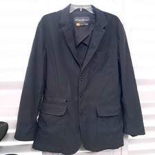 Eddie Bauer Blazer Men sz 40 Gray Travex Voyager Travel Jacket Sport Lightweight