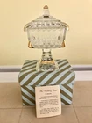 Jeanette Glass Wedding Cake Bowl Pedestal Candy Dish Compote Candle Holder