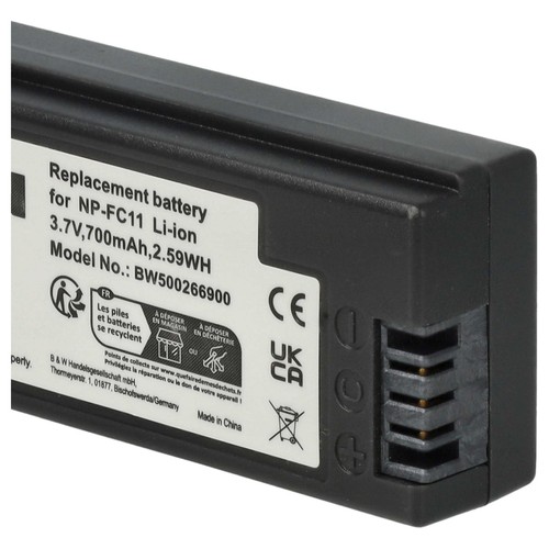 2 Akkus für Sony Cybershot DSC-V Pro DSC-V1 DSC-P9 700mAh 3,6V - Bild 6 von 9