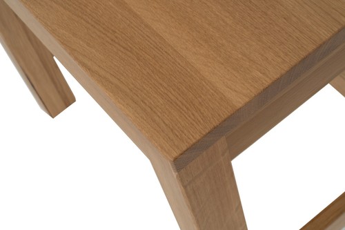 Nest of Tables Solid Oak Wood Set of 3 Tables Curved/Straight Legs Side Table - Picture 5 of 14