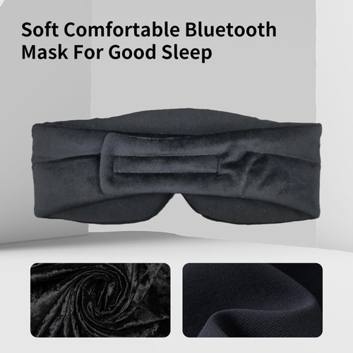 Sleep Headphones Sleep Mask Kids Children Wireless Music Eye Mask Sleeping - Picture 6 of 8