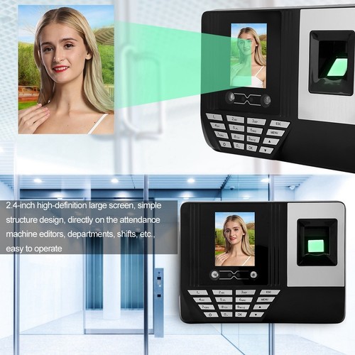 110–240 V 2 8-Zoll-Anwesenheitsgerät Zur Gesichts- Und Fingerabdruckerkennu KUI - Afbeelding 11 van 16