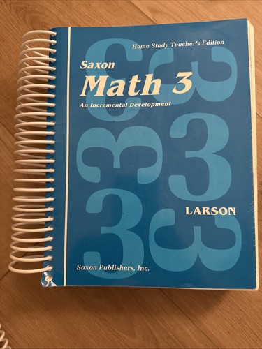 Lot 3 Saxon Math 1 2 3 Home Study Teacher’s Edition Books 1-3 Acceptable Spiral - Picture 9 of 14