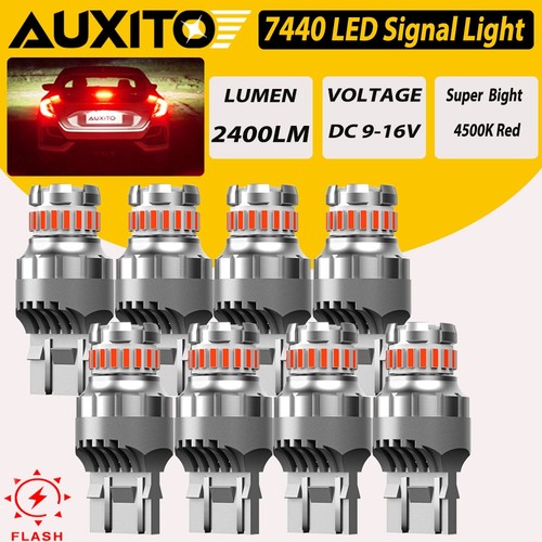 AUXITO LED Turn Signal Light Bulb Anti Hyper Flash 3157/7443/1156/1157/T15/T10 - Picture 24 of 26