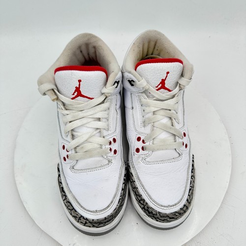 Scarpe Nike Air Jordan 3 Retro Youth taglia 6Y donna 7,5 DN3707-100 bianco cemento - Foto 3 di 11