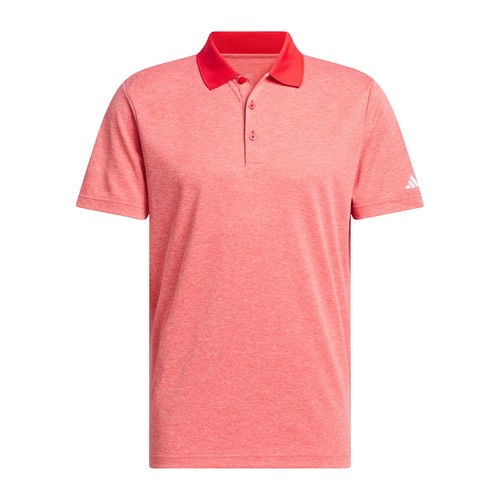 Camisa polo de golf Adidas Adi Performance jaspeada para hombre - absorbe la humedad, nueva - Imagen 3 de 10