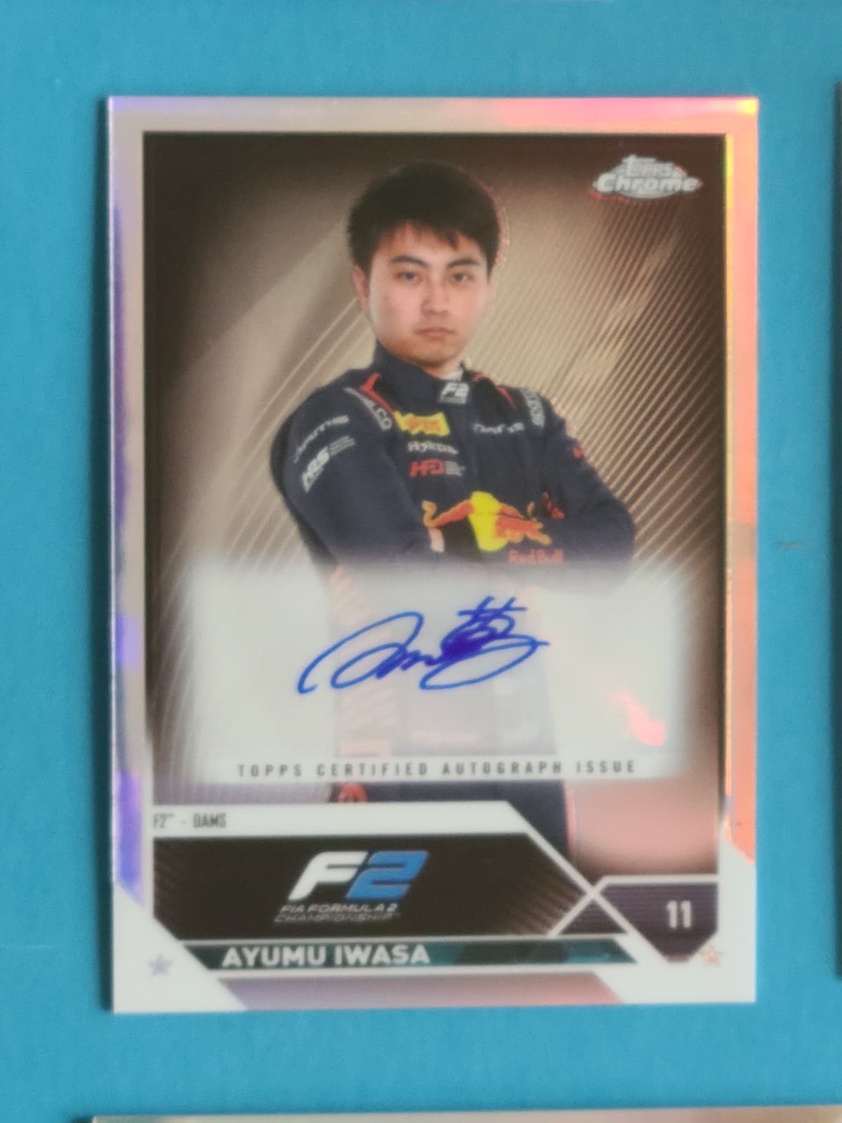 2023 Topps Chrome Formula 1 F1 Ayumu Iwasa Auto Autograph #CAC-AI