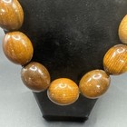 vintage Art Deco chunky wooden bead style Necklace — photo 7