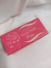 Vintage Flamingo Ball Tipped Hair Pins Silver 1 3/4" Crimped France No 3110
