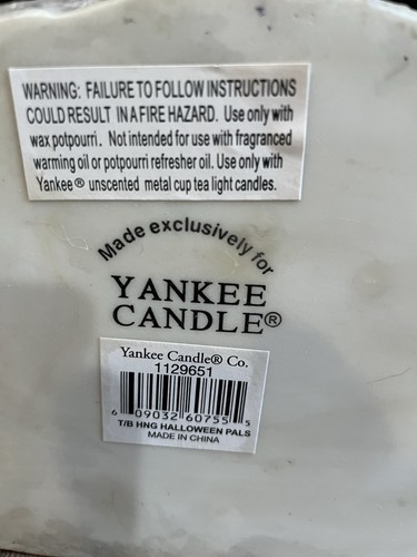 Halloween Pals YANKEE CANDLE Hanging Wax Melt Tart HOLDER Pumpkin Mummy Ghost - Picture 4 of 5