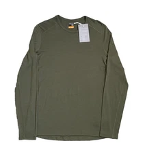 Icebreaker Merino 200 Oasis Wool Base Layer Thermal Shirt Olive Men’s Medium New