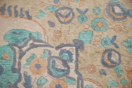 Traditioneller Wollteppich Used-Look 10 x 13 Fuß handgeknüpft für Wohnzimmer - Bild 10 von 24