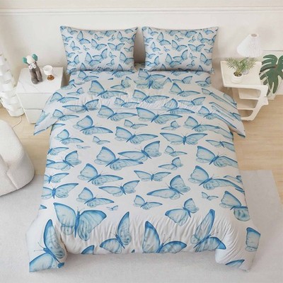3D Butterfly Theme Quilt Cover Set Bedding Sets Pillowcases 141