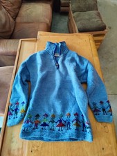 Las Americas Handknit Wool Sweater Women's Size Large