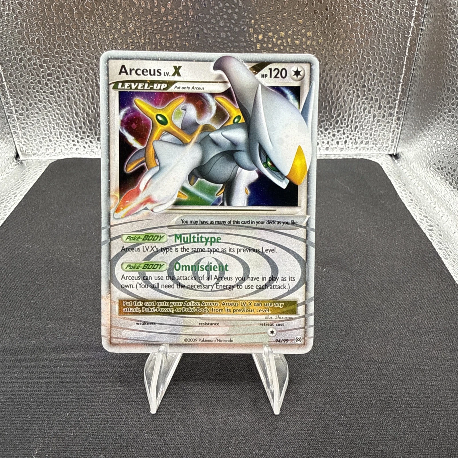 Pokémon Arceus LV.X Arceus Ultra Rare Holo Card 94/99 Level Up English