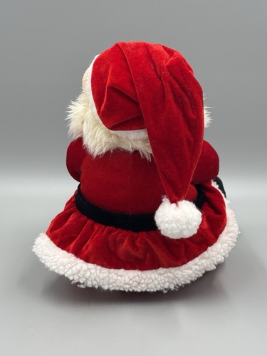 Fiesta 11.5 Inch Sitting Santa Plush Holding Gifts Wearing Glasses Stuffed Doll - Picture 7 of 11