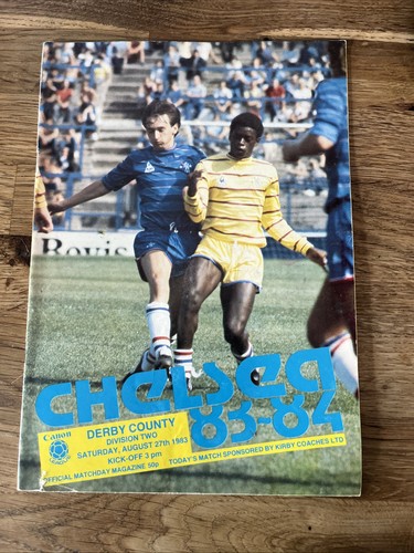 1983-84 . Chelsea v Derby County .. Division 2. FREE DELIVERY (B2) - Picture 1 of 3