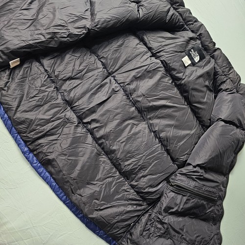 Vintage The North Face Mens XL Nuptse 700 Goose Down Vest Blue Full Zip TNF - Picture 7 of 12