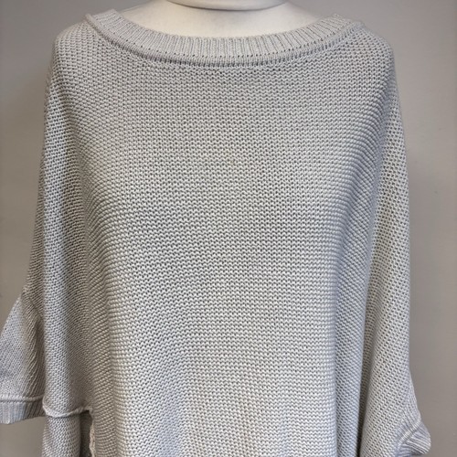 Lurdes Bergada Jumper Size Small Off White Asymmetrical Oversized Layer Cotton - Picture 3 of 10