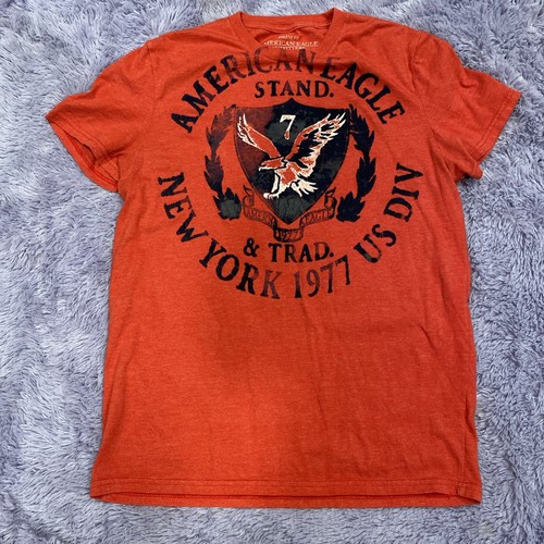 American Eagle- RED New York Vintage Fade Graphic sz Large