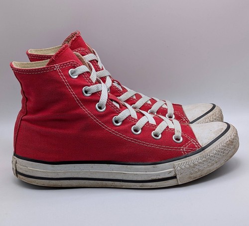 Sneakers alte CONVERSE Chuck Taylor All Stars ROSSO taglia uomo 5 donna 7 - Foto 2 di 7