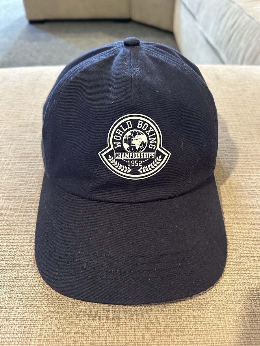 $360 MSRP Moncler World Boxing Championships Hat Navy Excellent