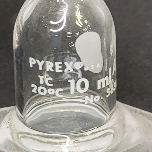 SCHÖN - 3 STÜCK PYREX 5630 10 ml Glas VOLUMETRISCHE MIKROFLASCHE mit ACHTECK-Boden - Bild 8 von 24