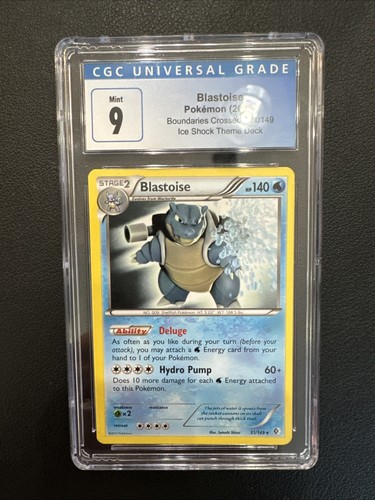 2012 POKEMON CONFINI INCROCIATI SET BLASTOISE #31/149 CGC 9 - Foto 1 di 2