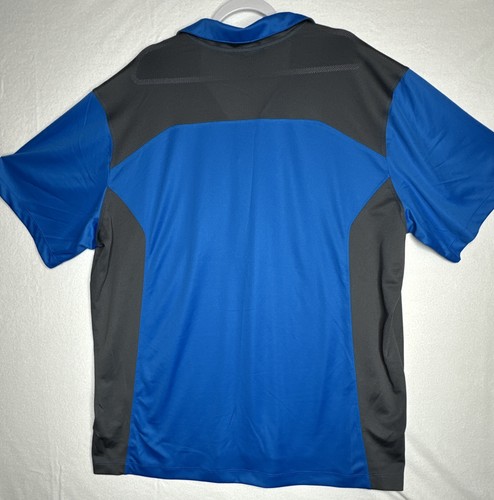 Nike Dri-Fit Engineered Mesh Polo Men's 3XL Short Sleeve Blue Gray - Picture 5 of 5