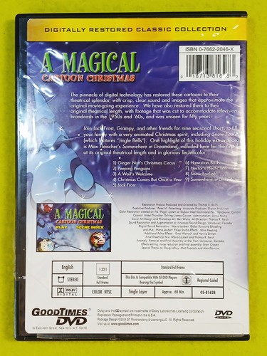 A Magical Cartoon Christmas (DVD, 2004) 9 Classic Christmas Cartoons OOP - Foto 2 di 8
