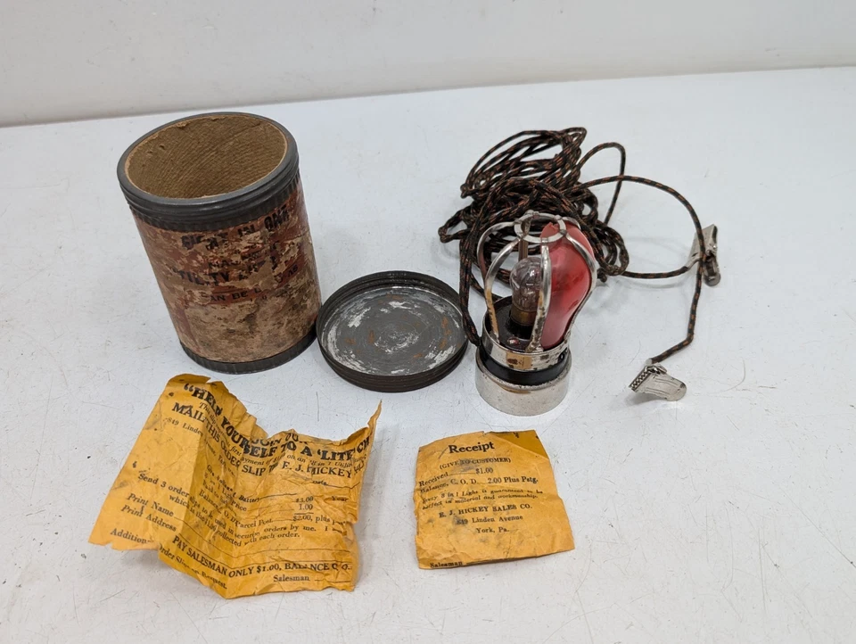 DE COLECCIÓN PRINCIPIOS OCHO EN UNO LUZ UTILITARIA 8 EN 1 LUZ CAJA ORIGINAL LÁMPARA BATERÍA Foto 2 de 4