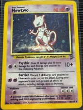 Mewtwo Holo 10/130 - Base Set 2 2000 - Moderately Played Condition - 1