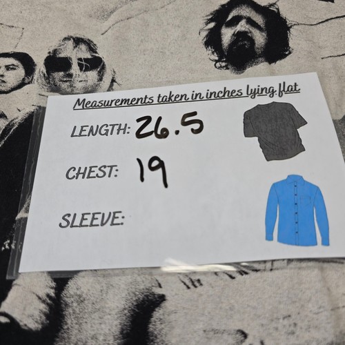 Nirvana Band T-Shirt Black Band Porch Photo Y2K Grunge Rock Size Large - Picture 7 of 7