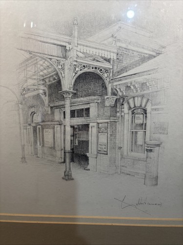 William Geldart "Altrincham Station" Signed Ltd Ed of 250 (12x 13" Print) framed - Picture 3 of 11