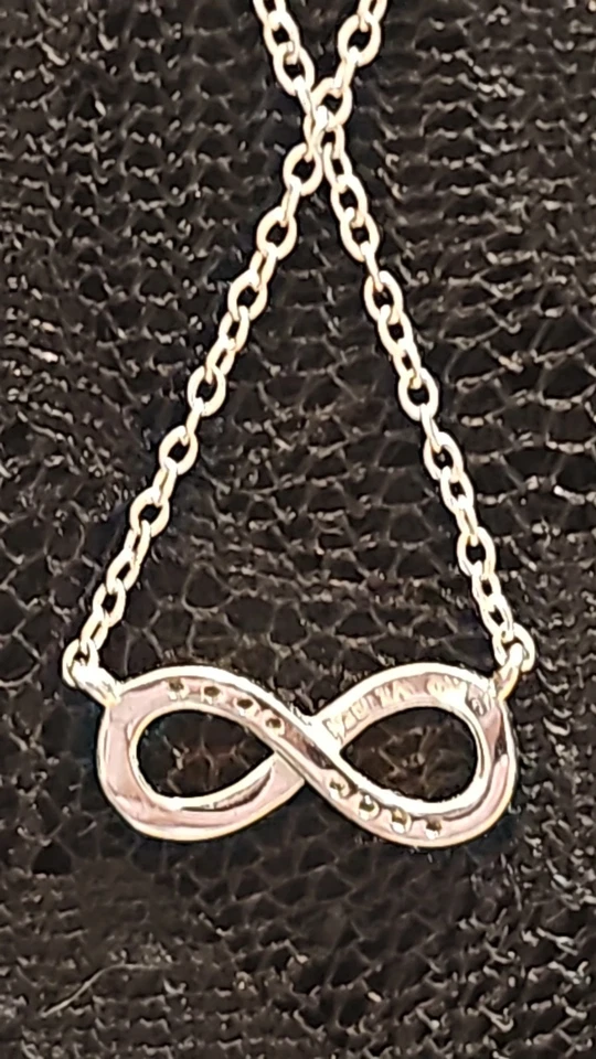 Collar Colgante Love This Life Infinity Plata de Ley 925 16+2 Pulgadas Foto 4 de 4