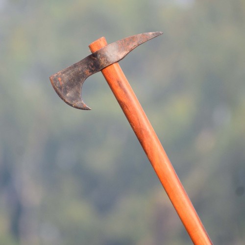 Custom Handmade Viking Axe Carbon Steel, Medieval Battle-Ready - Picture 2 of 4