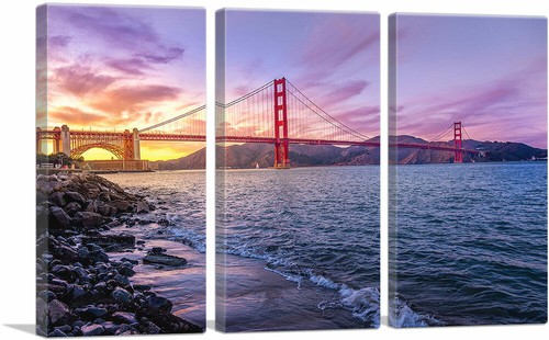 ARTCANVAS Golden Gate Bridge San Francisco Leinwand Kunstdruck - Bild 15 von 15