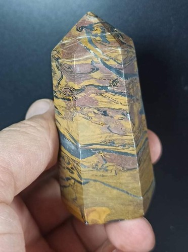 Polished Jasper Towers w/Rhodolite patches from Afghanistan 6 pcs 1.2kg - Picture 2 of 11