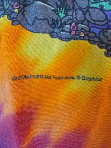Grateful Dead Herren Gildan Grafik T-Shirt Mehrfarbig Blau Batik Peace Bears M - Bild 2 von 6
