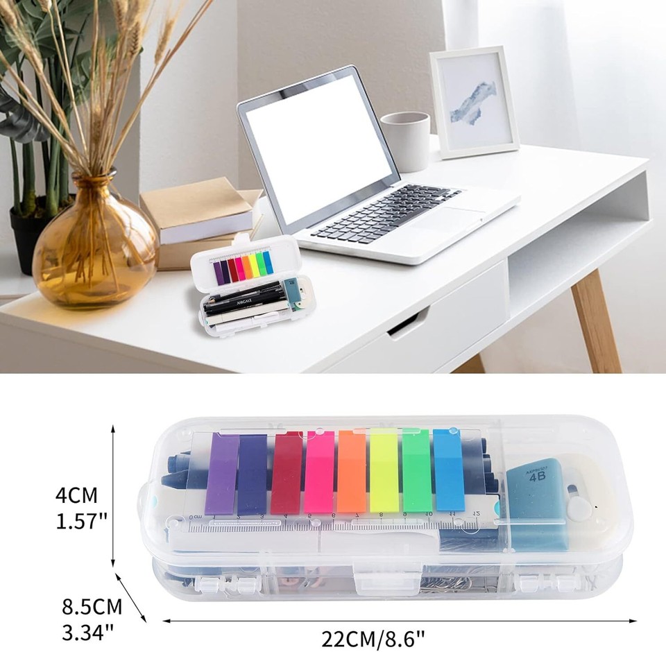 123 Pcs Office Supplies Kit with Desk Organizers, Stationery Clear eBay