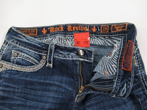 ROCK REVIVAL WOMEN'S ELEANOR BOOT JEANS TAG SIZE 29 DAMAGED #G121 - Bild 7 von 8