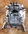 Scandinavian Dual Color Leather Goat Hide Animal Skin, Nordic Summer Fur Coat