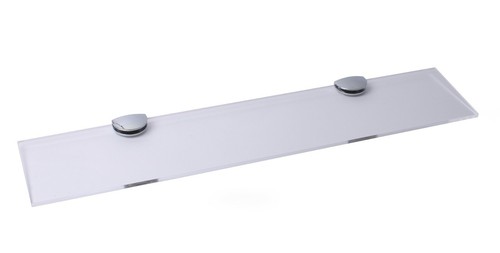 Acrylic Shelves Wall Mounted Clear Straight Shelf with Various Chrome Supports - Picture 2 of 13