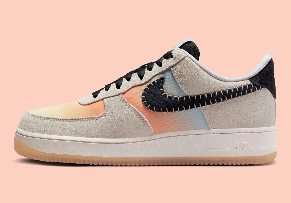 Мужские кроссовки Nike Air Force 1 07 N7 Light Bone Лимонно-бежевый, черный FZ3609-072 sz 12