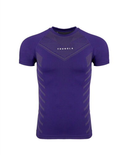 Youngla Fitness Suit Sports T-Shirt Muscle Tight Fitting Suit Men Training Suit - Picture 19 of 21