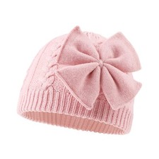 Winter Warm Knitted Baby Hat for Girls Cotton Lined Infant Toddler Girls Hat ...