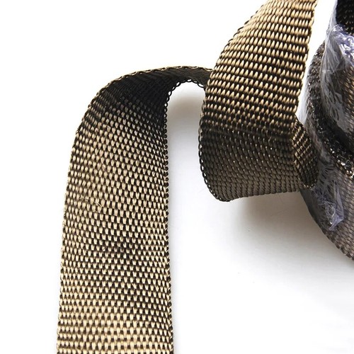 Titanium Car Exhaust Pipe Insulation Thermal Heat Wrap 2"x33' Motorcycle Header - Picture 4 of 8