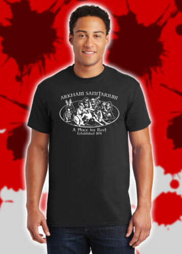 Arkham Sanitarium H P Lovecraft Asylum Cthulhu Mythos Miskatonic Shirt NFT467 - Picture 2 of 5