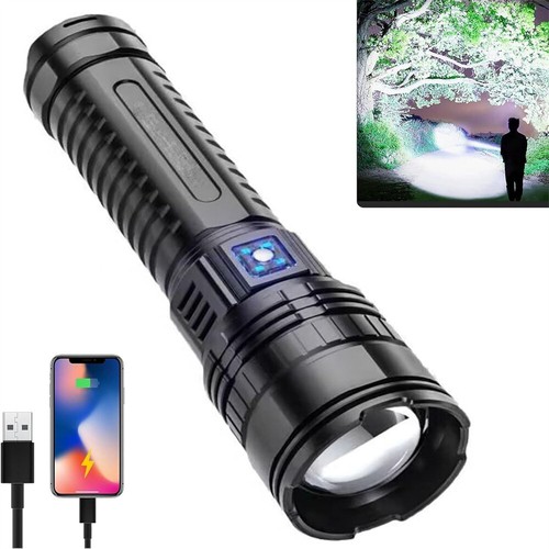 99000000LM Linterna LED Recargable Linternas Alta Potencia Casa Batería Poderoso - Picture 3 of 21