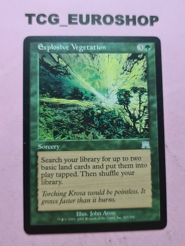 EXPLOSIVE VEGETATION ● PLAYSET (EN×3 + PT) ● ONSLAUGHT ● MTG ● 2002 LP/NM ● #537 - Picture 6 of 9